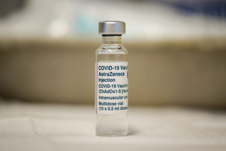 BRIDPORT, ENGLAND - MARCH 20: Oxford AstraZeneca COVID-19 Vaccine is seen at the medical centre on March 20, 2021 in Bridport, England. Bridport Medical Centre aims to administer a record 2,500 vaccinations in one day with vaccinators coming from medical centres including Lyme, Charmouth and Beaminster. (Photo by Finnbarr Webster/Getty Images)