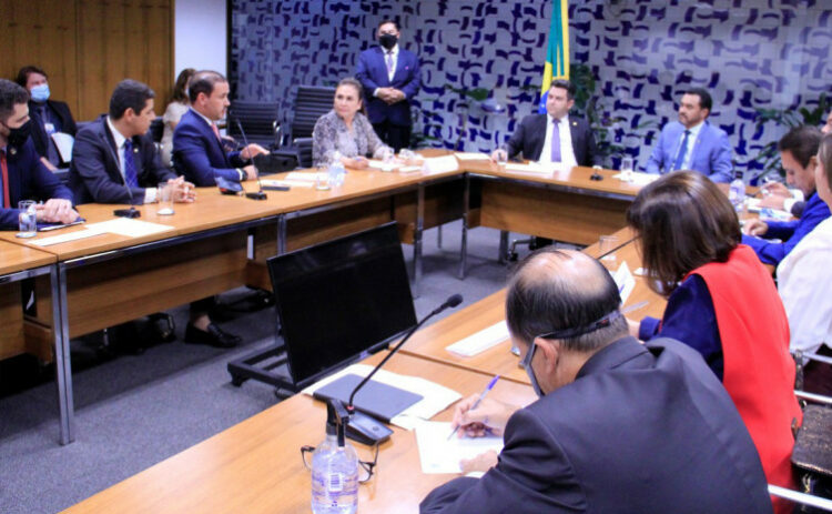 Governador Wanderlei Barbosa reuniu-se com a bancada federal em Brasília - Foto: Roni/Senado Federal