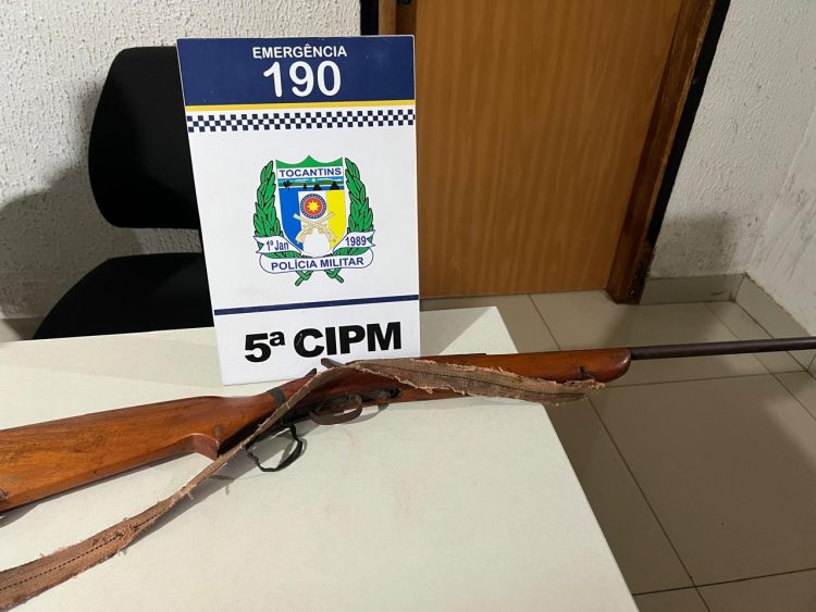 Arma apreendida - Foto: 5ª CIPM